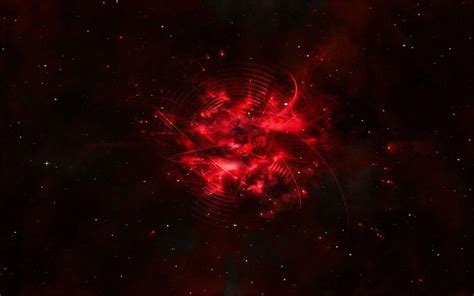 Red Space Background