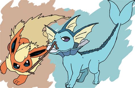 Vaporeon And Flareon