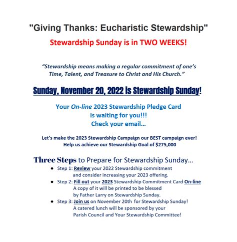 Stewardship Sunday 2022 - Holy Trinity Greek Orthodox Cathedral