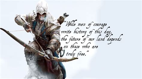 "While men of courage write history of this day, the future of our land ...