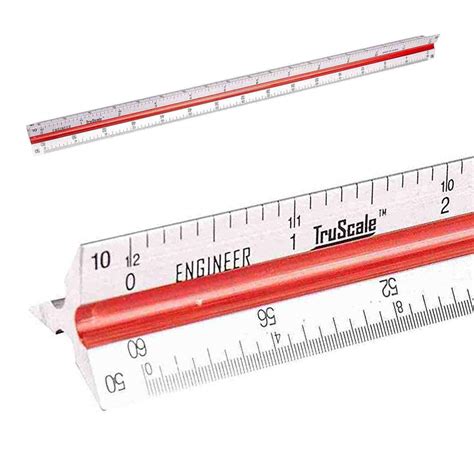 Triangular Engineering Scale Aluminum Ruler for Architects, Engineers ...