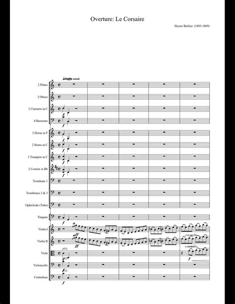 berlioz sheet music download free in PDF or MIDI