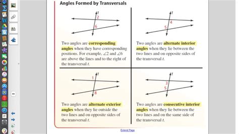 Chapter 3 Section 1 Parallel, Skew, Angle Pair Names - YouTube