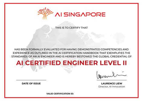 AI Certified Engineer Level II • AI Singapore • Accredible ...