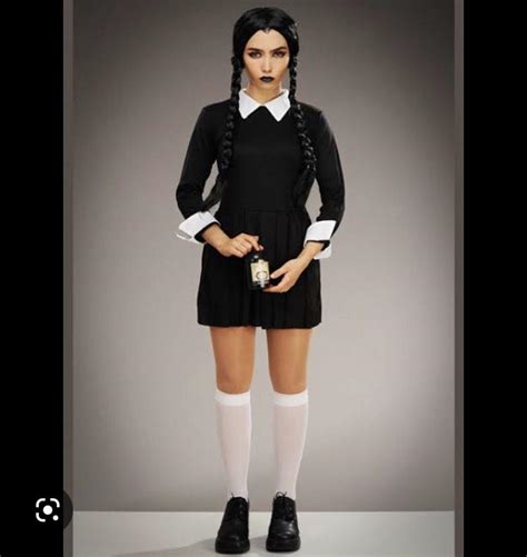 Wednesday Addams Costume, Women's Fashion, Dresses & Sets, Dresses on ...