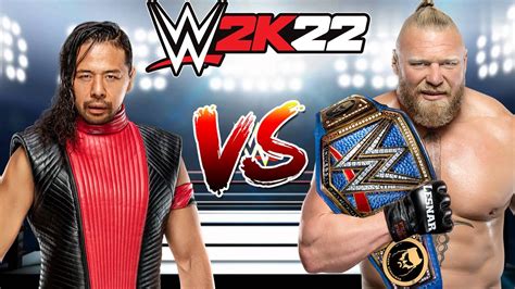 WWE 2K22 SHINSUKE NAKAMURA VS. BROCK LESNAR FOR THE WWE UNIVERSAL ...