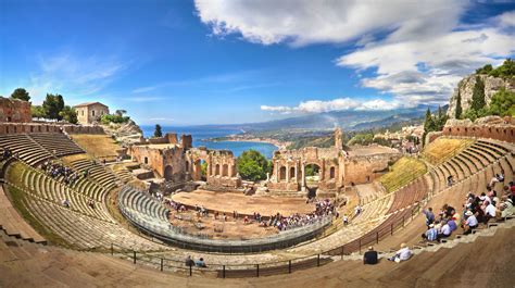 Griechisches Theater in Taormina, Sizilien - maximize