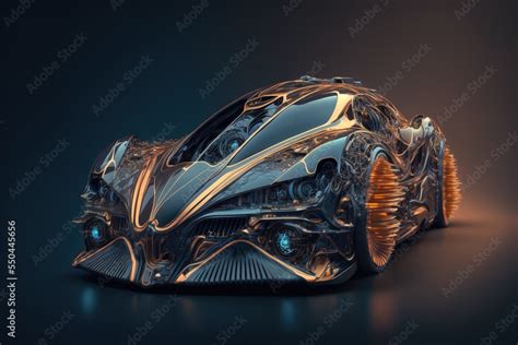 Futuristic car concept art Stock-Illustration | Adobe Stock