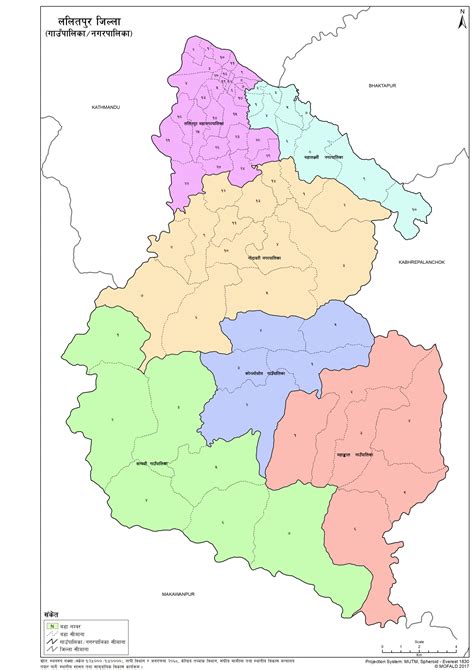 Map of Lalitpur District of Nepal – Nepal Archives