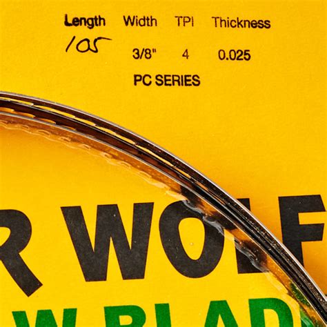 Timber Wolf Bandsaw Blade 105” 3/8” 4TPI PC Series | The Woodsmith Store