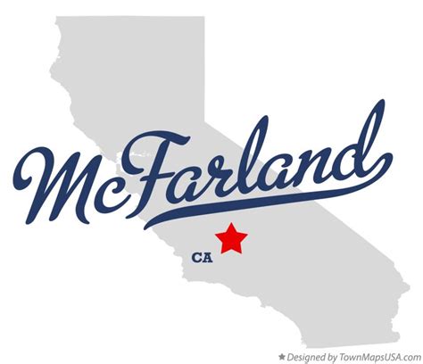 Map of McFarland, CA, California