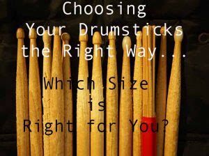 How to Choose Drum Stick Size: Comprehensive Guide – Drum Sector