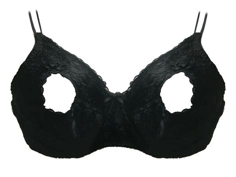 Empire Intimates Open Tip Black Push-up Bra Lace Full Figure Cups 34 B ...