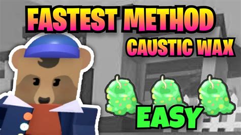 How to Get Caustic Wax in Bee swarm Simulator [BEST METHOD] Get the ...