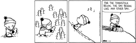 Slice of Life: Calvin and Hobbes: Snowmen Series