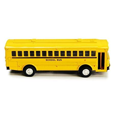 Flat Nose Metro 5-inch Metal Die Cast School Bus (Pullback Motorized ...