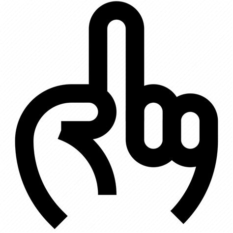 Finger, gesture, hand, insult, middle, rude, touch icon - Download on ...