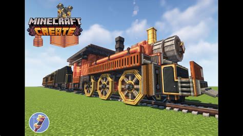 Minecraft create mod train ── Super luxury steampunk train - YouTube