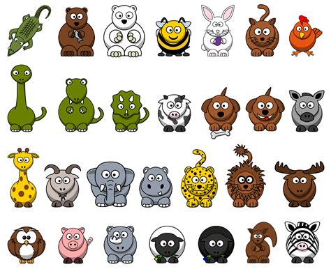 Clipart Cartoon Animals | ubicaciondepersonas.cdmx.gob.mx