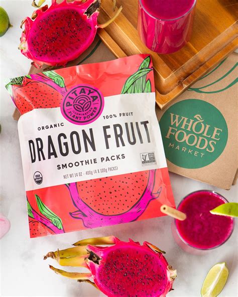 Organic Dragon Fruit | Frozen food brands, Frozen smoothie packs ...