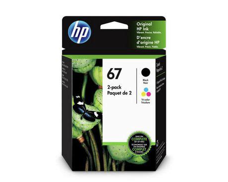 HP 67 Black and Tri-Color Original Ink Cartridges (3YP29AN) | Walmart ...