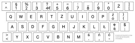 Polish Keyboard Stickers Customized for Your Mac or PC | Keyshorts