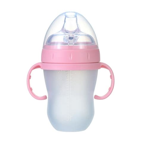 240ml/ 8oz Baby Water Bottle with Straw Wide Mouth Milk Feeding Bottles ...