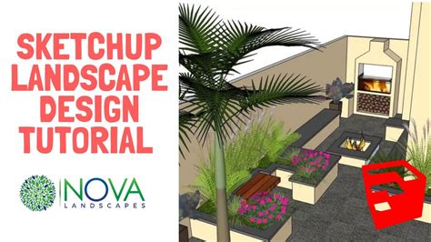 Sketchup Landscape Design Tutorial - Image to u