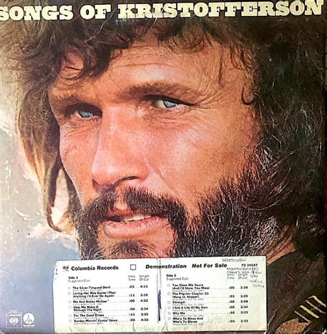 Kris Kristofferson - Songs Of Kristofferson (1977, Vinyl) | Discogs