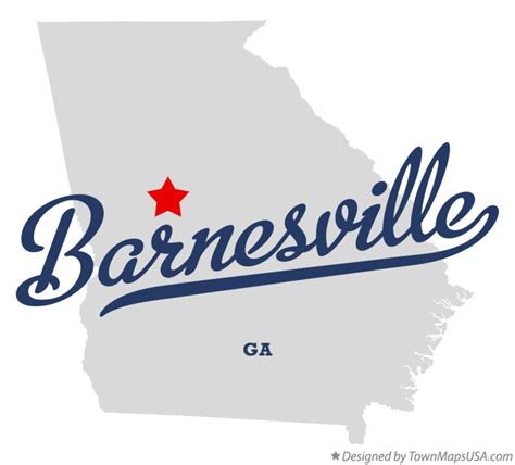 Map of Barnesville, GA, Georgia