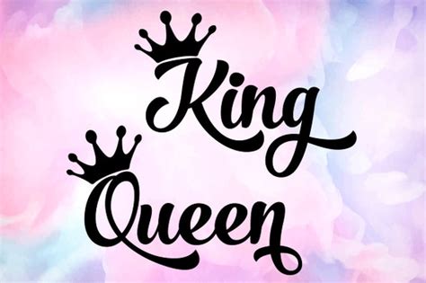 Her King SVG His Queen SVG King and Queen Svg Couple Svg - Etsy