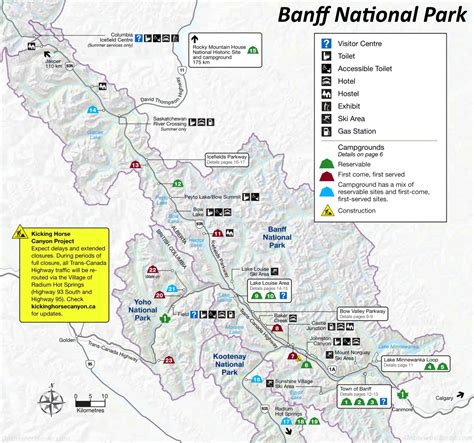 Banff National Park Hiking Map Ontheworldmap – NBKomputer