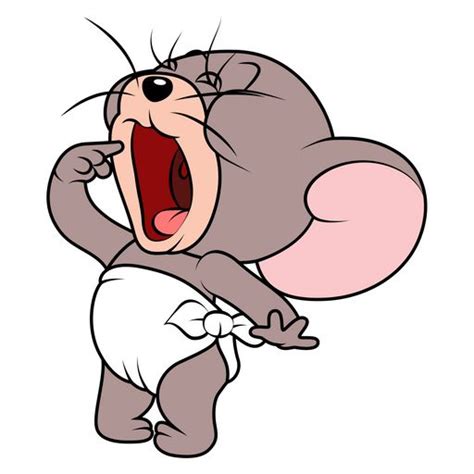 The little grey diaper-wearing Nibbles Mouse shows us that he is very ...