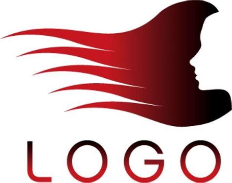 Lady with Flowing Hair Logo - LogoDix