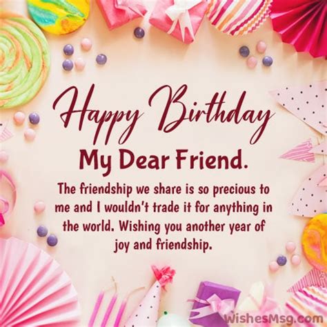 120+ Birthday Wishes For Friend (Sweet and Touchy) - WishesMsg