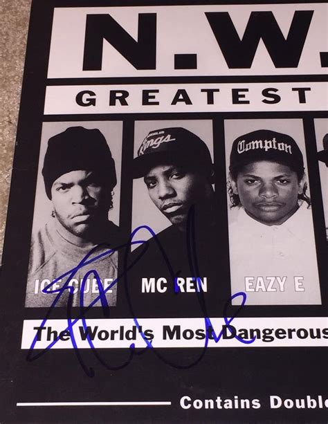 ICE CUBE SIGNED NWA GREATEST HITS VINYL ALBUM BECKETT BAS DR DRE N.W.A ...