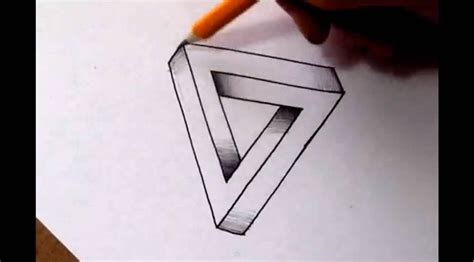 How To Draw The Impossible Triangle - Optical Illusion, via YouTube ...