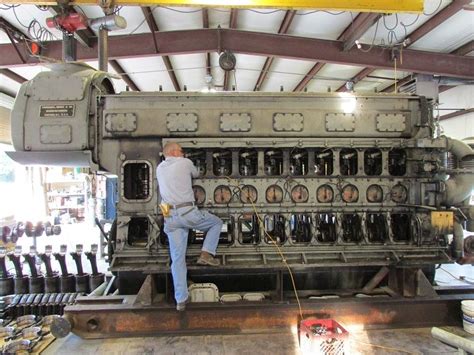 Fairbanks Morse 38D 8 1/8 Opposed Piston diesel engine. | Mechanic ...