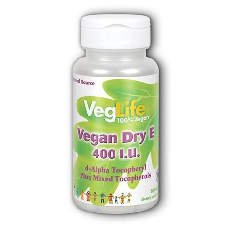 veglife dry e vegan tablet, 400 iu, 50 count - Walmart.com - Walmart.com