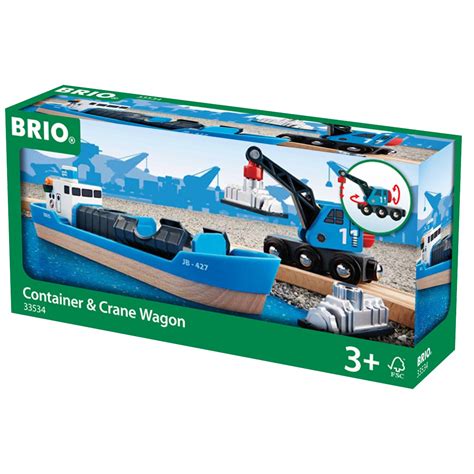 Brio Wooden Train Accessories Freight Ship & Crane | Toy Brands A-K ...