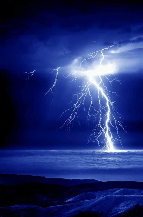 Thunder struck, beach, lightning, nature, paper, storm, strike, wall ...