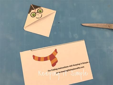 Harry Potter Corner Bookmark with Printable - Keeping it Simple