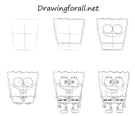 Spongebob Drawing Step By Step at PaintingValley.com | Explore ...