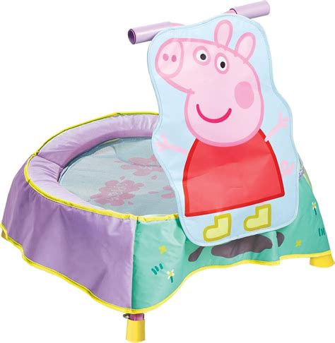 Kid Active Peppa Pig Childrens Toddler Trampoline, Multicolor, 58 x 58 ...