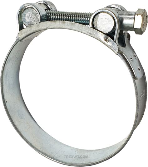 Hose Clamp - Heavy Duty T-Bolt SUPER CLAMP Mild Steel chrome