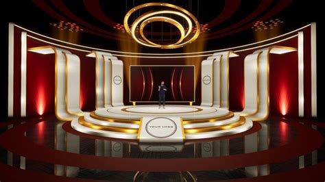 Virtual stage design - Talent show on Behance | Stage design, Stage set ...