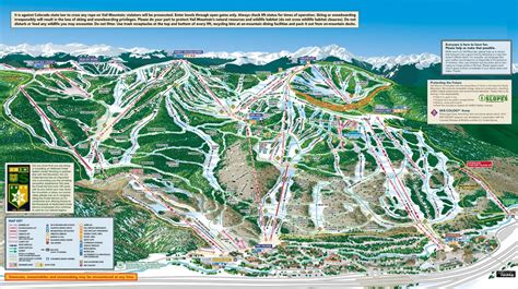 Vail Trail Map. It's a Big Place. Don't Get Lost.