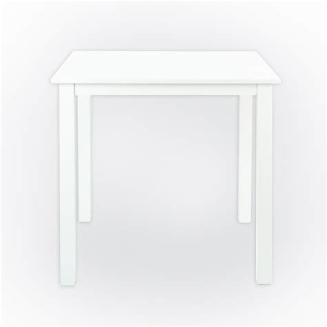 Dining Kitchen Modern Wooden Square Table in White Finish - Walmart.com ...