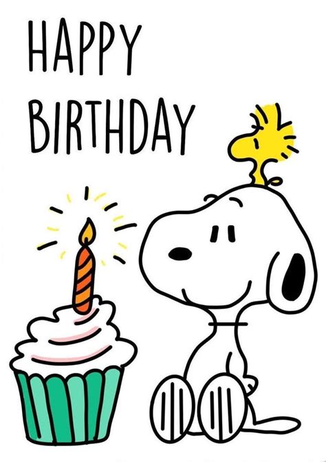 Pin by Marina on Peanuts Birthday | Happy birthday snoopy images ...