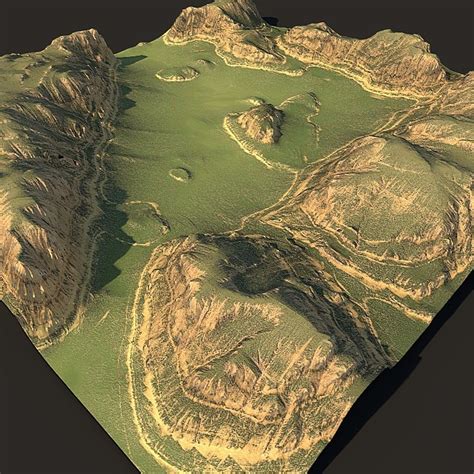 3d model terrain maps